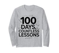 100 Días Incontables Lecciones - Maestro del Día 100 de Escuela Manga Larga
