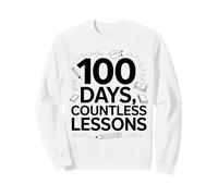 100 Días Incontables Lecciones - Maestro del Día 100 de Escuela Sudadera
