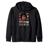 100 Días Más Inteligente Chica Africana 100th Day School Niñas Niños Sudadera con Capucha