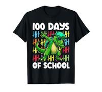 100 días más Inteligentes Dinosaurio Dabbing 100 día de Escuela niños Camiseta