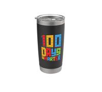 100 días más inteligentes Master Builder 100 día de escuela Vaso térmico de acero inoxidable de doble pared