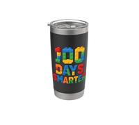 100 días más inteligentes para niños constructor de ladrillos 100 día de escuela Vaso térmico de acero inoxidable de doble pared