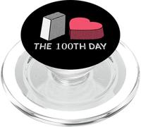 100 días me Encanta el 100 día de Maestro o Estudiante de Escuela PopSockets PopGrip para MagSafe