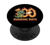 100 días rugiendo Dino Boys & Girls 100 día de Escuela PopSockets PopGrip Adhesivo