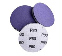 100 Discos De Lijado De Cerámica De Película Morada De 5 Pulgadas, Discos De Película De Gancho Y Bucle De Alta Resistencia De Grano 40-2000, Compatibles Con DA Y Lijadora Orbital Aleatoria(1200)