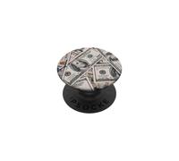 100 Dólar Billete Dinero Moneda EE.UU. Efectivo Empresario Finanzas PopSockets PopGrip Adhesivo