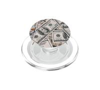 100 Dólar Billete Dinero Moneda EE.UU. Efectivo Empresario Finanzas PopSockets PopGrip para MagSafe