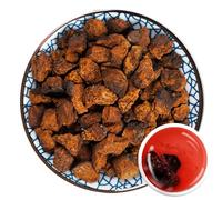 100% Dried Chaga Mushroom 100G/3.52oz bloque de setas chaga crudas, carcasa negra