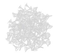 100 embudos pequeños de plástico Transparente para llenar Botellas vacías de líquidos cosméticos y perfumes.