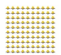 100 emisores de goteo compensadores de presión ajustables para plantas de jardín, control de flujo soporta diversos horarios de riego y tipos de plantas (2 L)