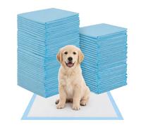 100 Empapadores Perros 60x60cm: Almohadillas Adiestramiento | Alfombrilla para Orina de Perro Mediano y Grande, 5 Capas, Atrayente y Secado Rápido