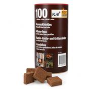 KM Firemaker 100 encendedores para barbacoa y chimenea de madera natural con cera en lata art. 250 (3)