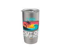 100% energía fuera de la oficina vacaciones playa batería mar Vaso térmico de acero inoxidable de doble pared