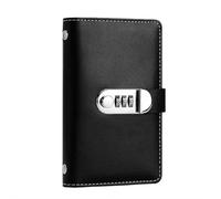 100 Envelope Challenge Binder,Locking Bank Bag Purse, Money Saving Challenge Budget Binder with Cash Envelopes, Savings Challenging Book, Easy to Exccessfully Reach Your Savings Goals (Black)