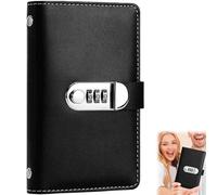 100 Envelope Challenge Binder with Lock, 2026 Savings Challenges Book with Envelopes, Envelopes Money Saving Challenge Saving Binder for Budgeting & Cash Savings Goals (Black)