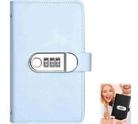 100 Envelope Challenge Binder with Lock, 2026 Savings Challenges Book with Envelopes, Envelopes Money Saving Challenge Saving Binder for Budgeting & Cash Savings Goals (Blue)