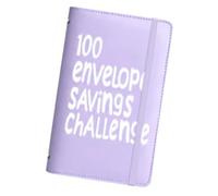 100 Envelopes Money Saving Challenge - Budget Binder Set, Days Cash Tracker Notebook, Organizer Planner, Reusable For Savings Plan, Family Budgeting System Women Men Students | With Transparent Pocket