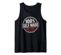 100% Errores Hechos a sí mismos, Divertido diseño Vintage Camiseta sin Mangas