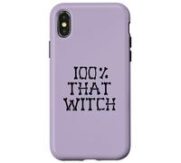 100% Esa Bruja Esqueleto Huesos Meme Halloween EN LA Espalda Carcasa para iPhone X/XS