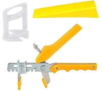 100 espaciadores de baldosas 3 mm, clips niveladores, cuñas nivel, 1 alicate for piso, for instalación y pared