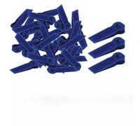 100 espaciadores de plástico para azulejos, clips de posicionamiento reutilizables, material de polietileno de alta dureza para proyectos de nivelación de suelos y paredes