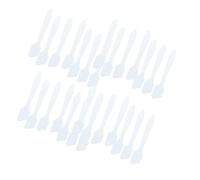 100 espátulas para máscara facial para crema y cosméticos, herramienta de belleza para mujeres, color blanco