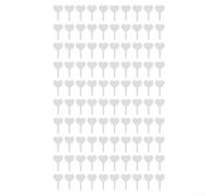 100 etiquetas acrílicas impermeables para plantas para uso en jardinería con compatibilidad de escritura suave para frutas, verduras, flores, hierbas (3)