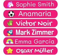 100 Etiquetas Adhesivas Personalizadas, de 6x1 cms, para marcar objetos, libros, fiambreras, etc.