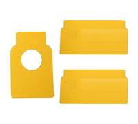 100 etiquetas de cuello para botellas de vino, etiquetas de doble cara, etiquetas lisas para bodega de vino, para vacaciones, restaurante, bar, color amarillo