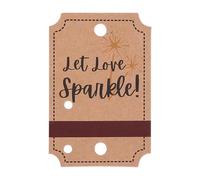 100 etiquetas de papel kraft para bengalas, envolturas metálicas para bengalas con tiras de partido, para aniversarios, fiestas, graduaciones, cumpleaños, compromisos