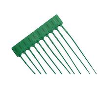 100 etiquetas de seguridad verdes numeradas para tirar, precintos antimanipulaciones