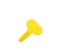 100 etiquetas en T for plantas de jardín, accesorios for, plástico for flores y plántulas Para registrar los nombres de las plantas(Yellow)