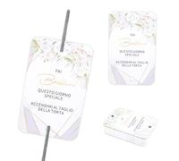 100 etiquetas Fogli Scintille Luminose Matrimonio, Tag Stelline Scintillanti Gadget Matrimonio, Fai Brillare Questo Giorno Speciale Cartoncini Decorazioni, Matrimoni, Lauree, Compleanni (G107)