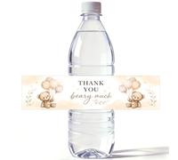 100 etiquetas para botellas de agua con texto en inglés "Thank You Berry