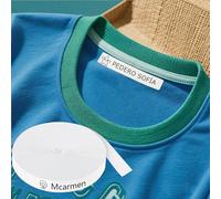 100 Etiquetas para Ropa Personalizadas con nombre para planchar. etiquetas para tejidos, adecuadas para ropa. Etiquetas térmicas adecuadas para guarderías, escuelas, jardines de infancia y residencia
