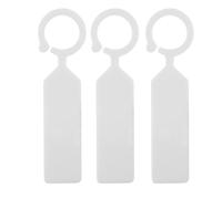 100 etiquetas pl¨¢sticas para ¨¢rboles, etiquetas colgantes impermeables para plantas y jardiner¨ªa, etiquetas resistentes al agua para flores y viveros, etiquetas blancas de pl¨¢ grueso para