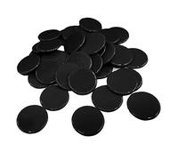 100 fichas de póquer, monedas, color sólido, suministros de casino, juegos familiares, accs negro, 19 x 2 mm, 100 piezas