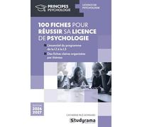 100 fiches pour réussir sa licence de psychologie