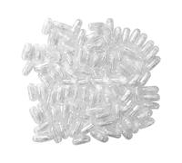 100 figuras de plástico para píldoras de villano, color blanco