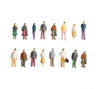 100 figuras en miniatura para uso en mesa de arena, incluye 1 escala 50/1 75/1 100 para representación de modelos (1:100)