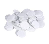 100 filtros de algodón, 5 tamaños, almohadillas de filtrado redondas, filtros de algodón de microdermabrasión, filtros de vacío faciales blancos para máquina de belleza (25 mm)