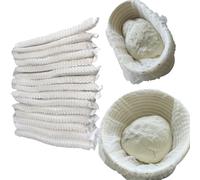 100 forros Banneton no tejidos, cubiertas elásticas a prueba de pan para hornear masa madre, elásticas hasta 19 pulgadas, material de polipropileno saludable, suministros antiadherentes para