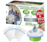 100 forros para inodoro con almohadillas abosrobentes
