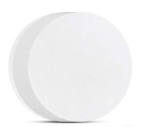 100 forros redondos de papel pergamino para freidora, horno, microondas, no a prueba de grasa, 6 en 8 pulgadas y 10 pulgadas, color blanco (6 pulgadas)