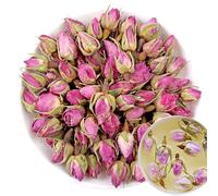 100% France Rose 50G/1.76oz frescas, folletos no modificados genéticamente, flores secas naturales, jabón para hacer hierbas, té, jarabe, bebidas, panadería, belleza diy