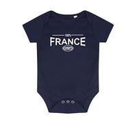 100% Francia Six Nation Rugby Baby Grow Recién Nacido Regalo Azul Marino 12-18 Meses