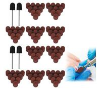 100 Fresas para Uñas con 4 Ejes, Cabezales Abrasivos 10mm para Manicura y Pedicura, Para Pulidoras de Uñas Eléctricas