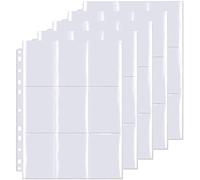 100 Fundas Blandas Cartas Card Sleeves, 66 x 91 mm Funda Cartas Transparentes para Coleccionar e Intercambiar (30 album)