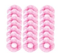 100 fundas desechables para los oídos para la ducha, protectores de oídos de plástico impermeables desechables para tinte de cabello, baño, hotel, spa, salón, rojo