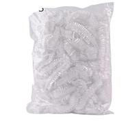 100 fundas impermeables for gorro de ducha, elásticas for zapatos, bolsas for mantener la frescura, accesorios cocina Para Hogares, Hoteles(White)